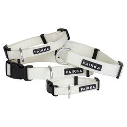 Produktbild von PAIKKA Glow Collar Hundehalsband aus Polyester in Weiß 44-65 cm