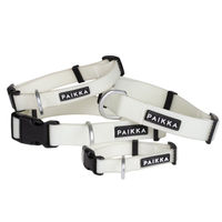 Produktbild von Paikka Glow Collar Hundehalsband Natur Weiß aus Polyester 35-48 cm