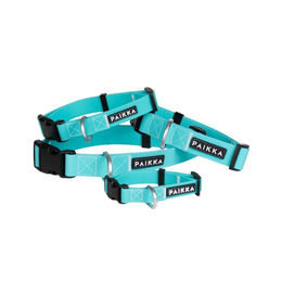 Produktbild von Paikka Glow Collar Hundehalsband reflektierend Aqua 30-40 cm