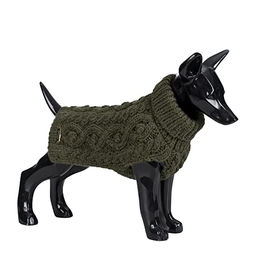 PAIKKA Handgestrickter Wollpullover Grün Größe 40 – Bild 1 von 2