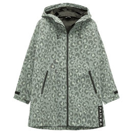 PAIKKA Human Visibility Raincoat Regenmantel für Damen reflektierend grün leo – Bild 1 von 1