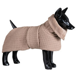Produktbild von PAIKKA Hunde Bademantel Drying Coat Spa Beige Polyester Rückenlänge 45 cm
