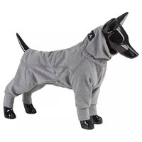 Produktbild von PAIKKA Hunde Overall Recovery aus Baumwolle Grau Rückenlänge 45 cm