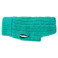 Produktbild von PAIKKA Hunde Strickpullover aus Wolle Grün Rückenlänge 45 cm