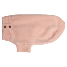 Produktbild von PAIKKA Hunde Strickpullover Furry aus Wolle rosa Rückenlänge 30 cm