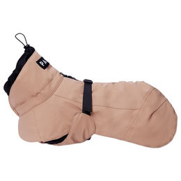 Produktbild von PAIKKA Hunde Winterjacke Visibility reflektierend aus Wolle in Taupe Beige wasserdicht