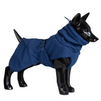 Produktbild von Paikka Hundebademantel Drying Coat 2Go Navy Blau Wasserabweisend Rückenlänge 25 cm