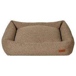 Produktbild von PAIKKA Hundebett aus Bouclé in Beige und Braun 95 x 75 cm