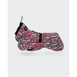 Paikka Hundewinterjacke Visibility reflektierend wasserdicht Jungle Pink Grün Größe 35 – Bild 1 von 2