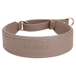 Produktbild von PAIKKA Lignify Martingale Halsband aus Kunstleder wasserabweisend Beige Größe L
