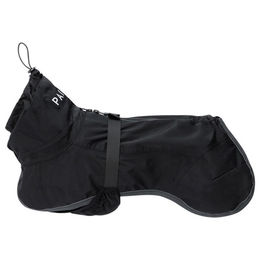 Produktbild von PAIKKA Recovery Raincoat Hund Regenmantel wasserdicht wärmend Schwarz aus Nylon