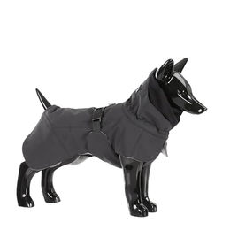 PAIKKA Visibility Reflektierende Winterjacke für Hunde Waterproof Schwarz Grau Größe 70 – Bild 1 von 5