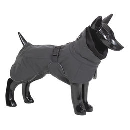 PAIKKA Visibility Winterjacke für Hunde wasserdicht aus Baumwolle Grau Schwarz Größe 50 – Bild 1 von 3
