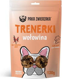 Produktbild von Paka Pet Belohnungssnack Rindfleischtrainer für Hunde 120 g - 120 g