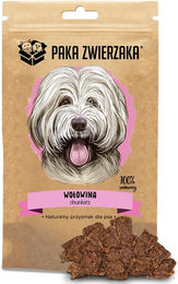 Produktbild von PAKA ZWIERZAKA Chunkies Trockenfleisch Rind Monoprotein ohne Konservierungsstoffe 80g - 80 g
