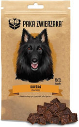 Produktbild von PAKA ZWIERZAKA Chunkies Zahnpflege-Snack mit 100% Entenfleisch Monoprotein 80g - 80 g
