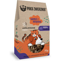 Produktbild von PAKA ZWIERZAKA Gefriergetrocknetes Lamm Fleisch Leckerli für Hunde und Katzen 70 g