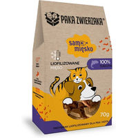 Produktbild von PAKA ZWIERZAKA Gefriergetrocknetes Thunfisch Fleisch Leckerli für Hunde und Katzen 70 g