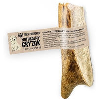 Produktbild von PAKA ZWIERZAKA Hirschgeweih Naturkauartikel für Hunde Junior Soft S 8-9 cm zur Zahnpflege - 35 g