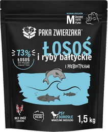 Produktbild von PAKA ZWIERZAKA Hundefutter Lachs und Ostsee Fisch für Adult Getreidefrei und Hypoallergen 1.5kg - 1,5 kg