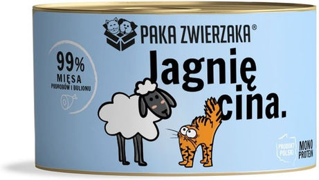 Produktbild von PAKA ZWIERZAKA Katzen Nassfutter Lamm Stückchen in Sauce 200 g - 200 g