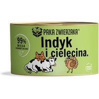 Produktbild von PAKA ZWIERZAKA Katzen Nassfutter Truthahn und Kalb Stückchen in Sauce getreidefrei 200 g - 200 g