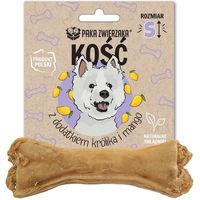 Produktbild von PAKA ZWIERZAKA Kauknochen Kaninchen und Mango 10cm ohne Farb- und Aromastoffe sowie Konservierungsstoffe - 35 g