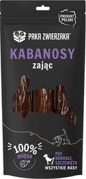 Produktbild von PAKA ZWIERZAKA Kausnack Kaninchen Getreidefrei Monoprotein für Hunde 80g
