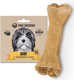 Produktbild von PAKA ZWIERZAKA Kausnack Knochen mit Ziegenfleisch XL 17 cm ohne Farb- und Aromastoffe sowie Konservierungsstoffe - 115 g