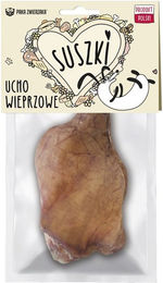 Produktbild von PAKA ZWIERZAKA Naturkauartikel Getrocknetes Schweineohr Monoprotein zur Zahnpflege für Hunde
