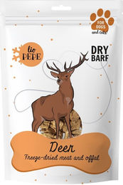 Produktbild von PAKA ZWIERZAKA PEPE Gefriergetrocknetes Hirschfleisch Monoprotein Hypoallergen Leckerli für Katzen 180 g