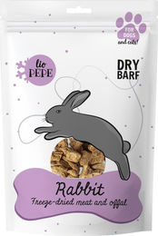 PAKA ZWIERZAKA PEPE Gefriergetrocknetes Kaninchenfleisch Leber Monoprotein Leckerli 180 g – Bild 1 von 1