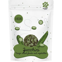 Produktbild von Paka Zwierzaka Pepe Gefriergetrocknetes Zucchini Gemüse für Hunde Vegan ohne tierisches Protein 100g - 20 g