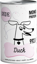 PAKA ZWIERZAKA PEPE Hundefutter Ente Stückchen in Sauce Monoproteinfutter 400 g - 400 g – Bild 1 von 1