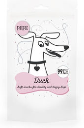 Produktbild von PAKA ZWIERZAKA PEPE Mini Chunkies Zahnpflege-Snack Ente mit hohem Fleischanteil 80 g - 80 g