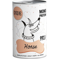 Produktbild von PAKA ZWIERZAKA PEPE Pferd Monoprotein-Nahrung Stückchen in Sauce 400g