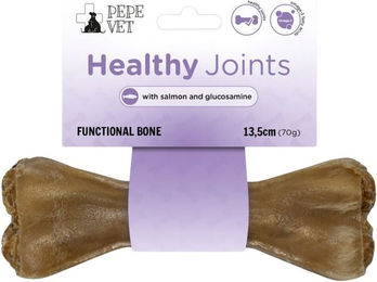 Produktbild von PAKA ZWIERZAKA PEPE Vet Healthy Joints Kauknochen Rinderhaut mit Lachs für Hunde 70g