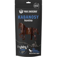 Produktbild von PAKA ZWIERZAKA Pferdefleisch-Cabanas Zahnpflege-Sticks für Hunde getreidefrei mit hohem Fleischanteil 80g