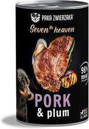 Produktbild von PAKA ZWIERZAKA Seventh Heaven Hundefutter Schweinelende mit Pflaume Stückchen in Sauce 400 g - 400 g