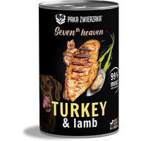Produktbild von PAKA ZWIERZAKA Seventh Heaven Hundefutter Stückchen in Sauce Truthahn und Lamm 400 g - 400 g