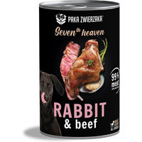 Produktbild von PAKA ZWIERZAKA Seventh Heaven Kaninchen und Rindfleisch Stückchen in Sauce für Kaninchen 400 g - 400 g