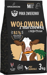 Produktbild von PAKA ZWIERZAKA Seventh Heaven Trockenfutter für Hunde Adult mit Rind und Lachs 3kg - 3 kg