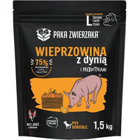 Produktbild von PAKA ZWIERZAKA Seventh Heaven Trockenfutter Schwein mit Kürbis für erwachsene Hunde mittelgroßer und großer Rassen getreidefrei hypoallergen 1,5 kg