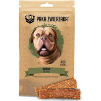 Produktbild von PAKA ZWIERZAKA Strips Trockenfleisch Kaninchen Monoprotein getreidefrei ohne Konservierungsstoffe 80g