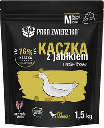 Produktbild von PAKA ZWIERZAKA Trockenfutter Ente und Lachs für adulte Hunde 1,5 kg