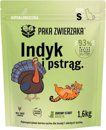 Produktbild von PAKA ZWIERZAKA Trockenfutter Truthahn mit Forelle für Kätzchen getreidefrei 1,6 kg
