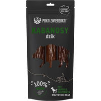 Produktbild von PAKA ZWIERZAKA Wildschwein Kausnacks für Hunde getreidefrei mit hohem Fleischanteil 3 Stück