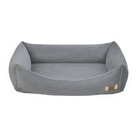 Produktbild von Palopa Hundebett Fred aus Cord in Grau Größe XS für kleine Hunde mit Gelenksupport