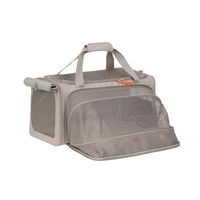 Produktbild von Palopa Hundetragetasche für kleine Rassen aus wasserabweisendem Polyester in Beige Grau