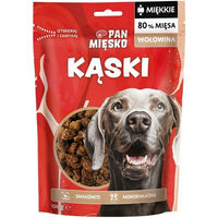 Produktbild von PAN MIĘSKO Belohnungssnack Rindfleisch für Hunde Junior mit hohem Fleischanteil und Monoprotein 100 g